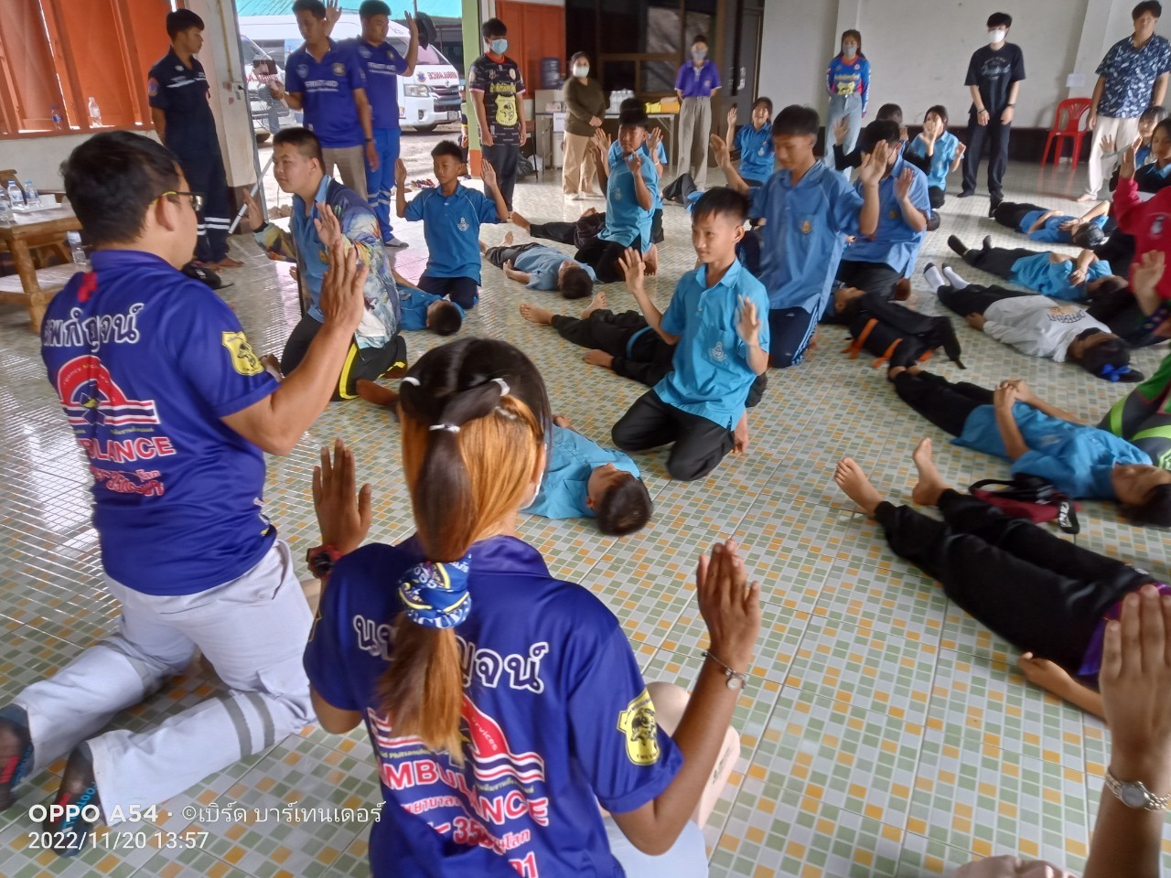 จิตอาสาสอนการช่วยเหลือฟื้นคืนชีพ Cpr ให้กับนักเรียนบ้านน้ำจวง - Phitsanulok  Hotnews